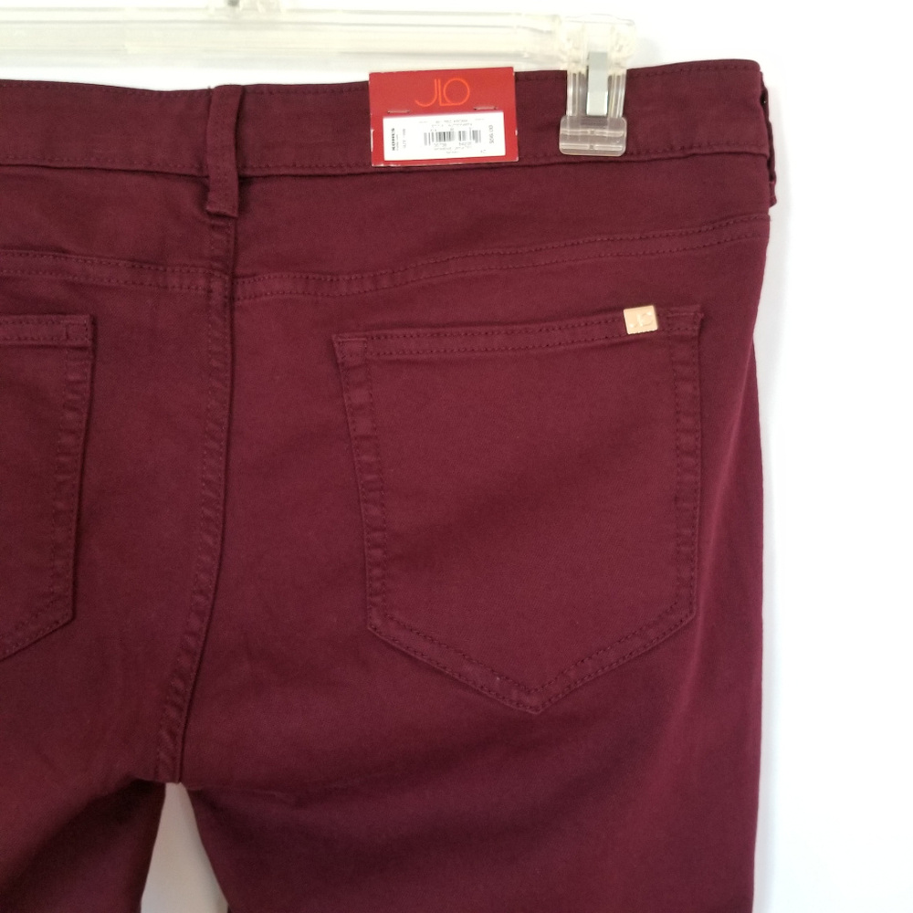 Plus Size Jennifer Lopez Skinny Jeans Dark Red - Picture 7 of 8